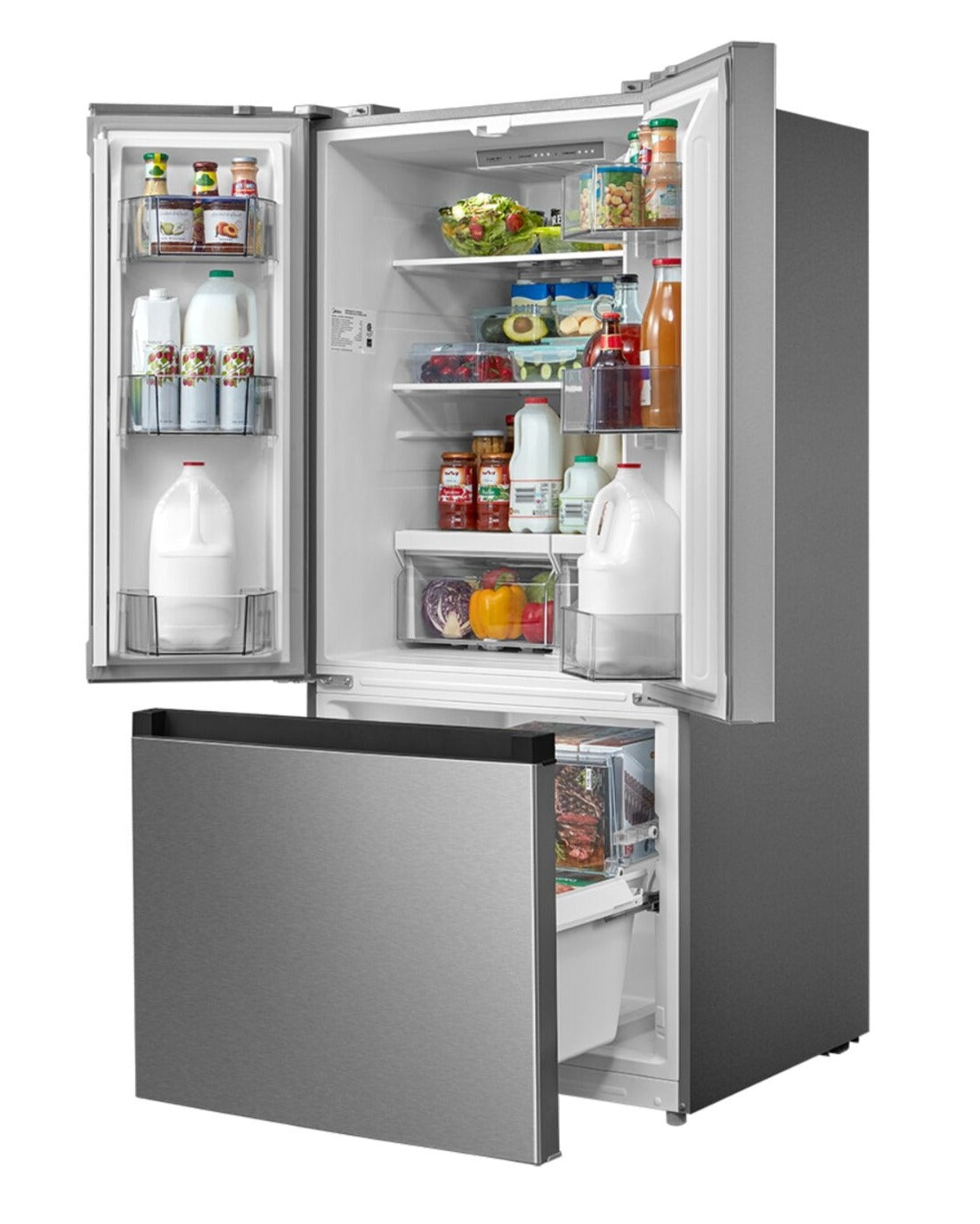 Midea 30" 18.4 Cu. Ft. FrenchDoor Refrigerator Stainless Steel