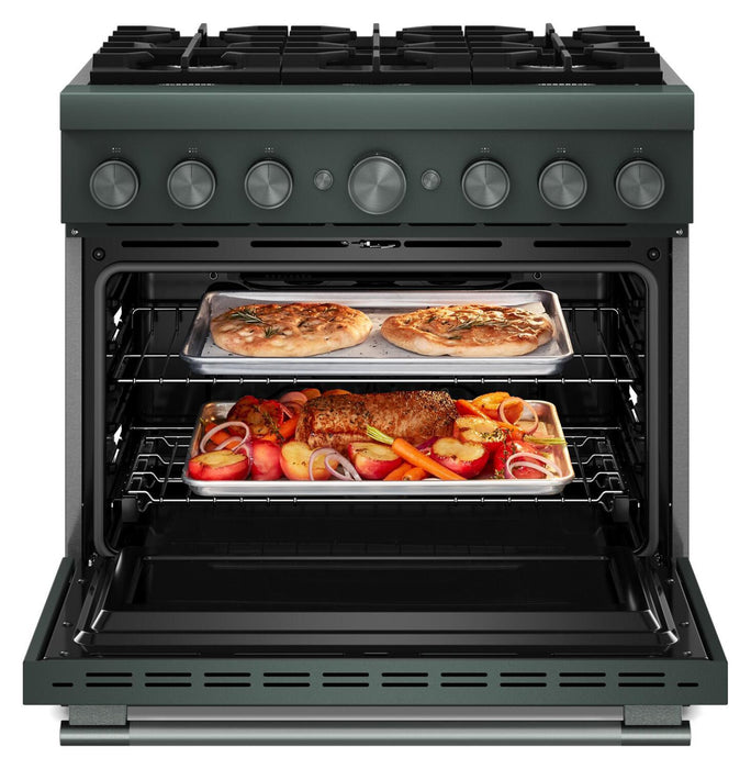 KitchenAid 5.1 Cu. Ft. Dual Fuel Range with No Preheat Air Fry – Juniper - KFDS936SJP