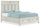 ["Casa Panel Bed with Headboard & Frame, Wood, White - Queen Size"]