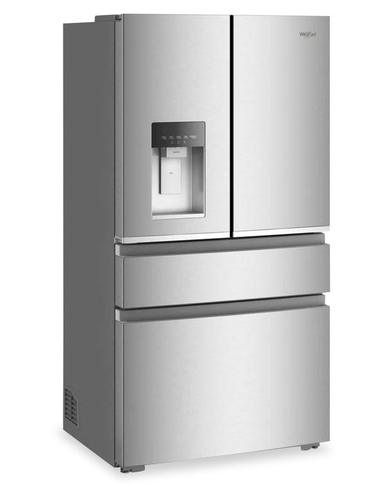 Whirlpool 36\" 22 Cu. Ft. True Counter Depth French Door Refrigerator – Stainless Steel - WRMC5036RZ