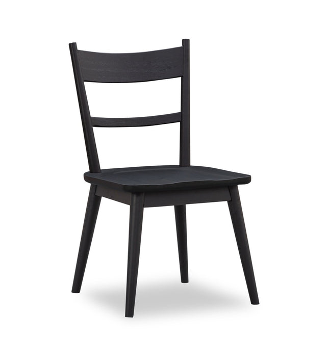 Kort & Co. Sol 7pc Dining Set with Table & 6 Chairs, Pedestal Base, 78\"W - Black & Brown