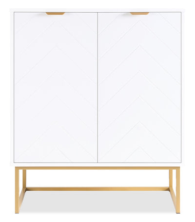 Lottie 28.5" 2-Door Accent Cabinet - Glossy White | Armoire décorative Lottie de 28,5 po à 2 portes - blanc lustré | LOTTWACC