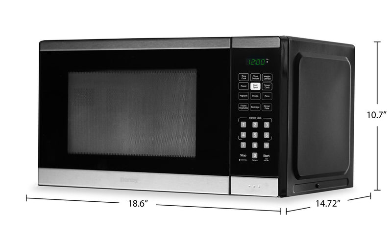 Danby 0.9 Cu. Ft. Countertop Microwave - Stainless Steel - DBMW0925BBS