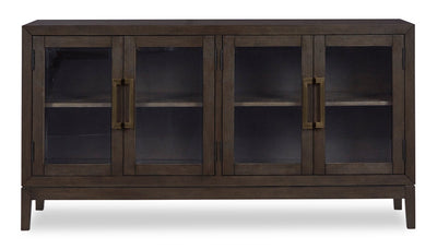 Metro Dining Server with Storage, 60"W - Brown | Desserte de salle à manger Metro de 60 po (L) avec rangement - brune
