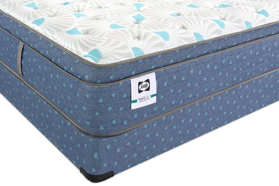 Sealy Posturepedic® Luxury Crown Jewel® Resort Mykonos Eurotop King Mattress Set | Ensemble Matelas à Euro-plateau Mykonos Resort Luxury Posturepedic Crown Jewel de Sealy pour très grand lit