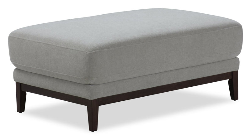 Horizon 44.09\" Fabric Ottoman - Grey