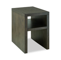 Hatfield 18” Modern Solid Wood Chairside Table - Homestead Brown 