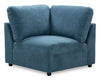Voyage Modular Fabric Corner Chair with Removable Back Cushions – Blue