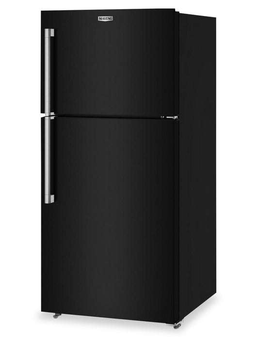 Maytag 30\" 19 Cu. Ft. Top-Freezer Refrigerator with Garage Mode – Black - MRTX5119SB