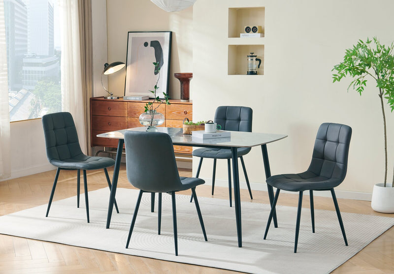 Arlo 5-Piece Dining Set - Charcoal