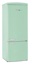 Unique Classic Retro 28\" 17 Cu Ft. Bottom Mount Refrigerator - Green - UNQ-455L LG AC