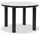 ["Jolie Dining Table with Marble-Look Top, Melamine, 45##PACKAGEDETAILSquot;W Round - White & Black"]