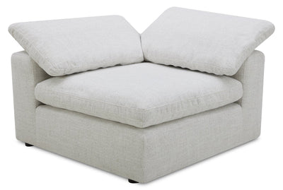Sky Modular 45.75" Fabric Corner Chair with Removable Feather Down Cushions - Nathan Wheat | Fauteuil en coin modulaire Sky de 45,75 po en tissu avec coussins amovibles en duvet et plumes - blé Nathan