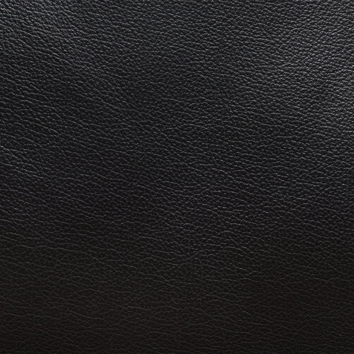 Made in Canada Dawson 87\" Genuine Leather Power Reclining Sofa with USB Port and Accent Pillows - Black
