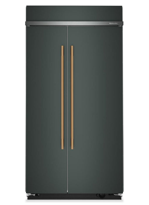 Kitchenaid 42\" 25.5 Cu. Ft. Built-In Side-by-Side Refrigerator with Platinum Interior – Juniper - KBSN742SJP 