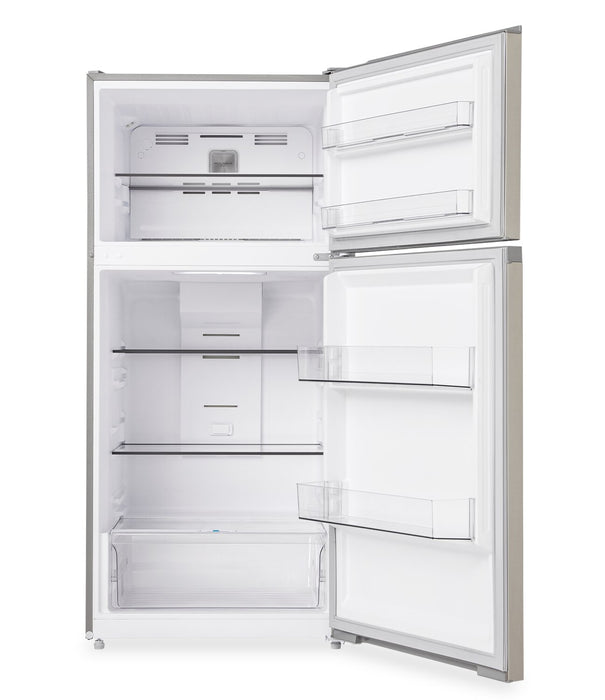 Midea 14 Cu. Ft. Garage Ready Top-Freezer Refrigerator – Stainless Steel - MRT14D2BST