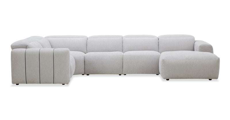 Presidio 6-Piece Right-Facing Power Reclining Sectional – Powder