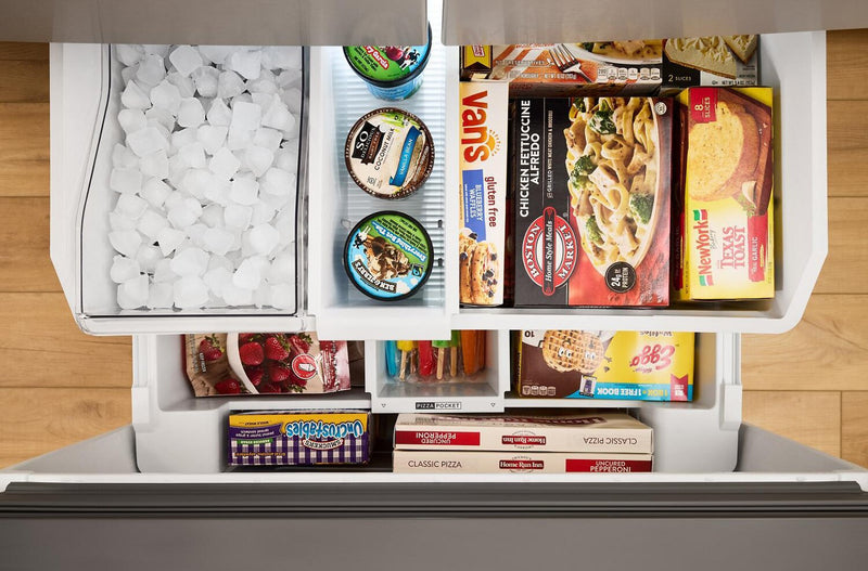 Whirlpool 36\" 31 Cu. Ft. French-Door Refrigerator with Ice Maker - Stainless Steel - WRFF3136SZ