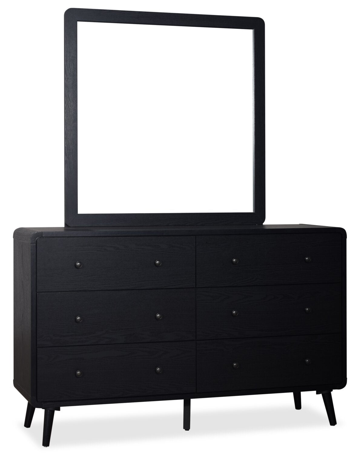 Milan Bedroom Dresser Mirror - Black - The Brick Milan Bedroom Dresser Mirror - Black - The Brick