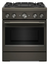 KitchenAid 4.1 Cu. Ft. Dual Fuel Range with No Preheat Air Fry Mode – Black Ore - KFDS930SBE 