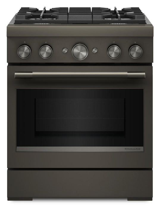 KitchenAid 4.1 Cu. Ft. Dual Fuel Range with No Preheat Air Fry Mode – Black Ore - KFDS930SBE