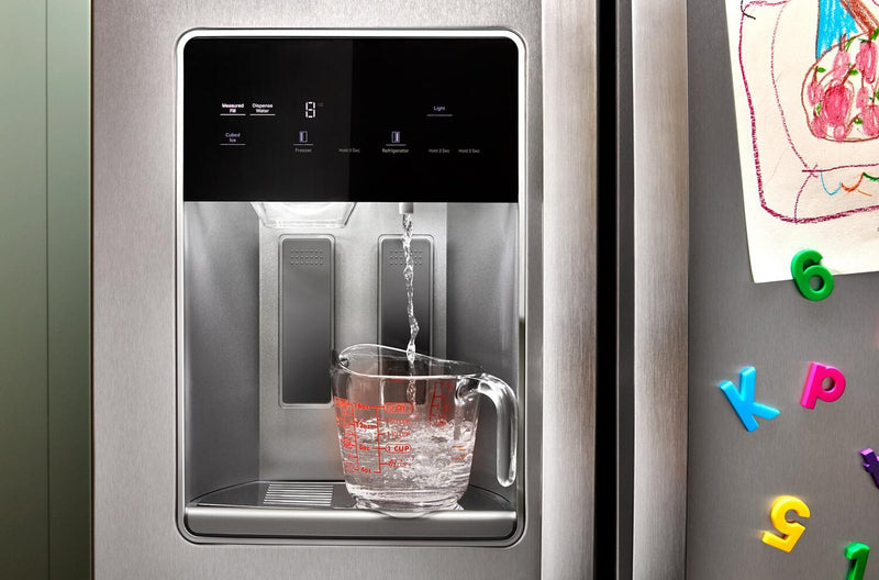 Whirlpool 36\" 21 Cu. Ft. Side-by-Side Refrigerator - Black Stainless - WRSC5536RV