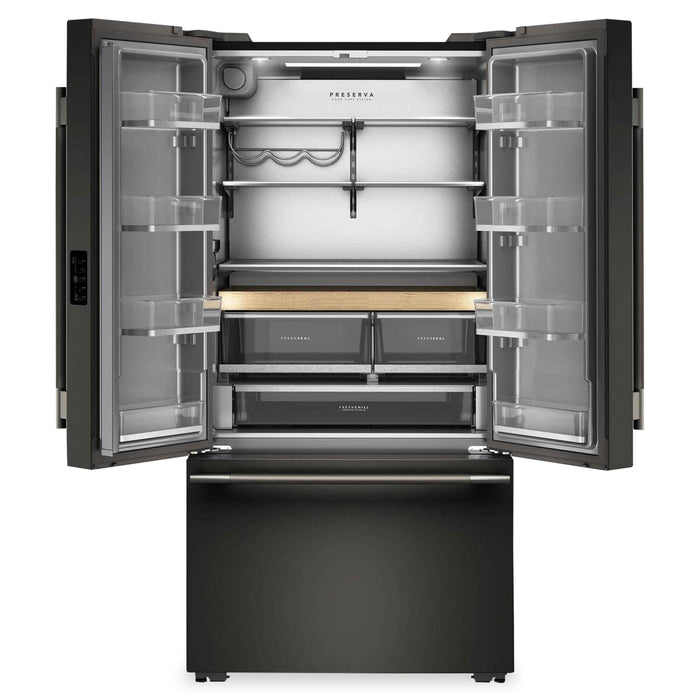KitchenAid Counter-Depth French Door Refrigerator with Internal Water Dispenser – Black Ore - KRFC336SBE