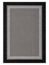 Milo 5'3\" x 7'7\" Flatweave Monochromatic Outdoor Rug – Grey 
