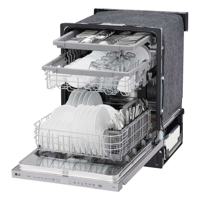 LG 24\" 46 dBA Built-In Top-Control Smart Dishwasher with QuadWash®Pro  - Smudge Proof Stainless Steel - LDPH5554S