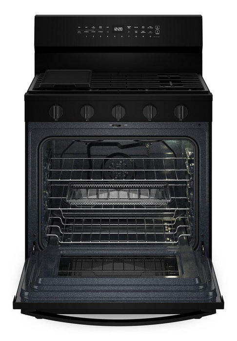 Whirlpool 5 Cu. Ft. Smart Gas Range with Air Fry and Self-Clean - Black - WFGS7530RB