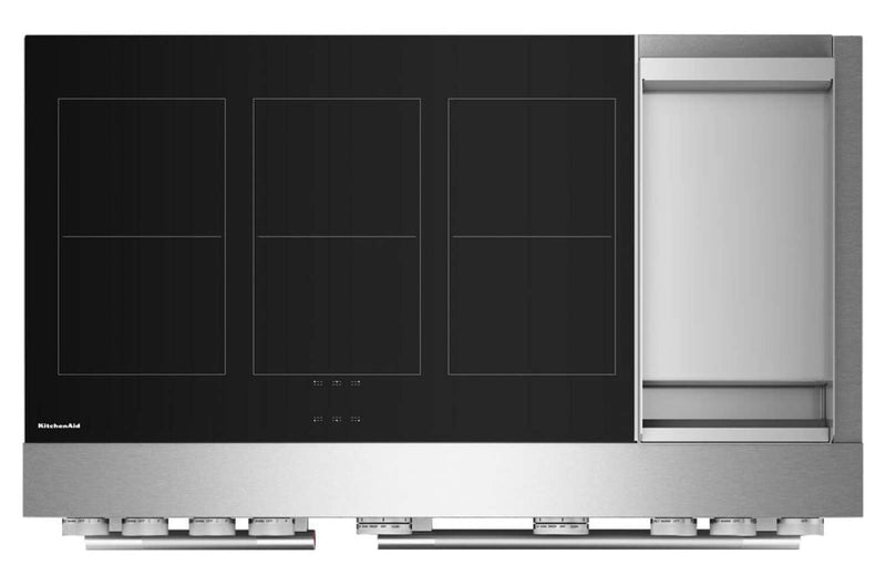 KitchenAid 6.3 Cu. Ft. Induction Freestanding Range with Griddle - Stainless Steel - KFID948SSS
