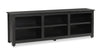 Stanley 70\" Pine TV Stand with Storage & Cable Management for TVs up to 80\"- Black