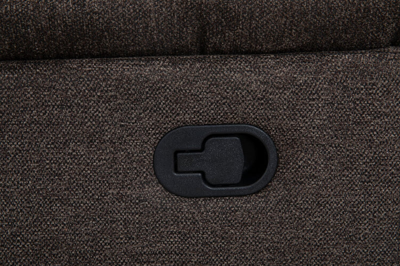 Jasper 81\" Chenille Fabric Reclining Sofa - Brown