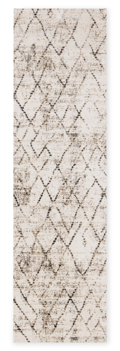 Fresh Washable Cream Geometric Rug - 2'0" x 6'7"  | Carpette lavable Fresh crème à motif géométrique - 2 pi 0 po x 6 pi 7 po