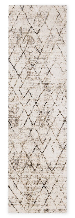 Fresh Washable Cream Geometric Rug - 2'0\" x 6'7\" 