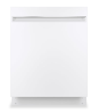 GE 24" Built-In Dishwasher with Piranha Hard Food Disposer – White - GDT225SGLWW	 | Lave-vaisselle encastré GE de 24 po avec broyeur d’aliments solides PiranhaMC - blanc - GDT225SGLWW