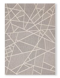 Birch Grey Outdoor Patio Area Rug - 5’ x 8’ 