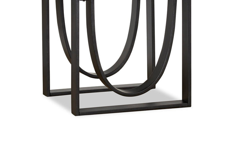 Brewer 26” Industrial Solid Wood End Table - Rustic Honey