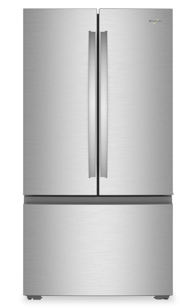 Whirlpool 36" 24 Cu. Ft. True Counter Depth French Door Refrigerator – Stainless Steel - WRFC3036RZ | Réfrigérateur Whirlpool de 24 pi3 et de 36 po de profondeur comptoir véritable à portes françaises - acier inoxydable - WRFC3036RZ