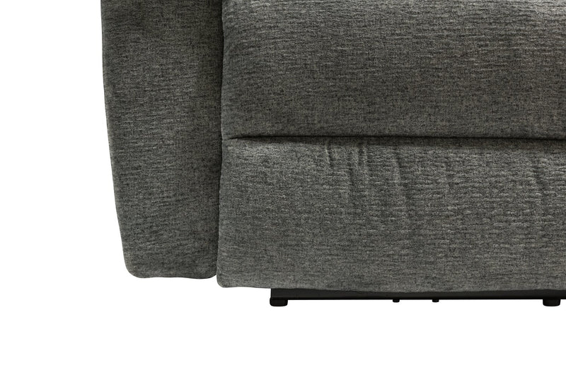 Made in Canada Oliver 40\" Chenille Fabric Glider Reclining Chair - Addison Pewter Grey