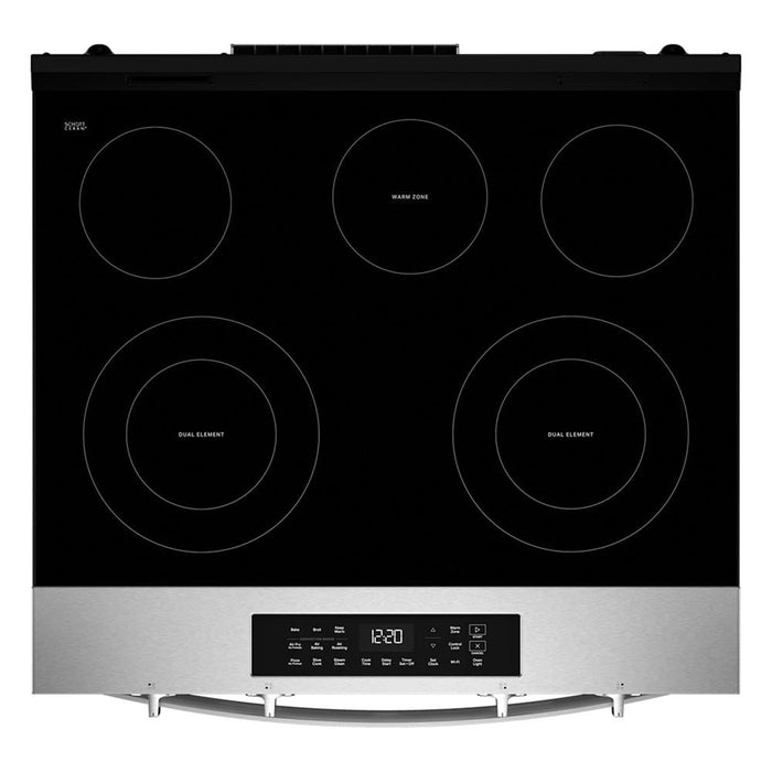 Whirlpool 30\" 5.3 Cu. Ft. Smart Electric Range with Air Cooking - Stainless Steel - YWSES4530TZ