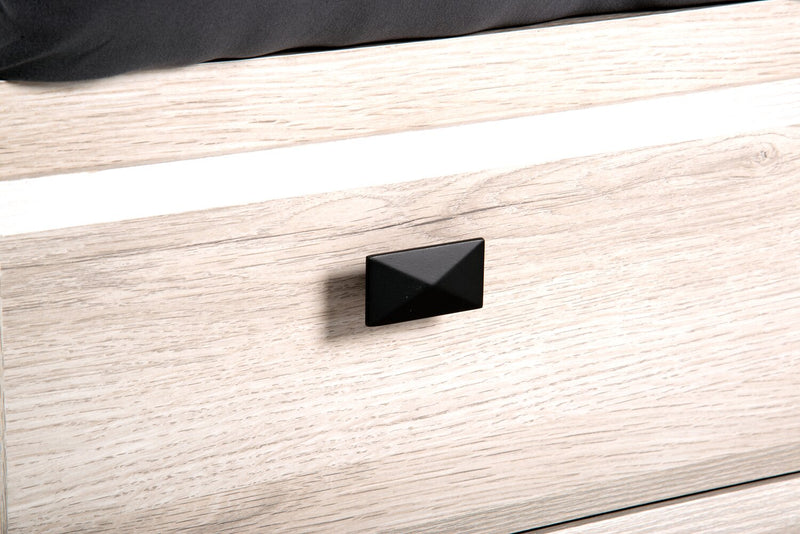 Yorkdale 6pc Bedroom Set with 12-Drawer Storage Bed, Dresser, Mirror & Nightstand, White - Full Size