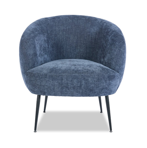 Nova 28.7" Boucle Fabric Accent Chair - Blue 
