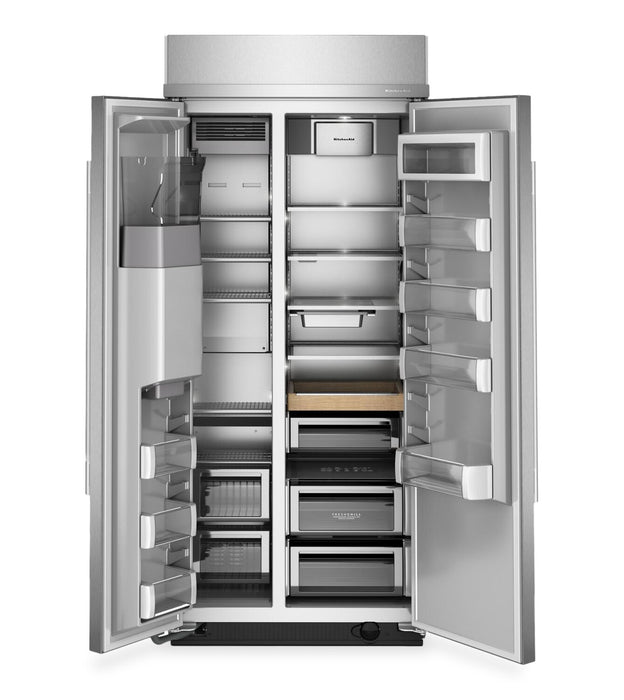 KitchenAid 36\" 20.8 Cu. Ft. Built-In Refrigerator - PrintShield™ Stainless Steel - KBSD736SPS