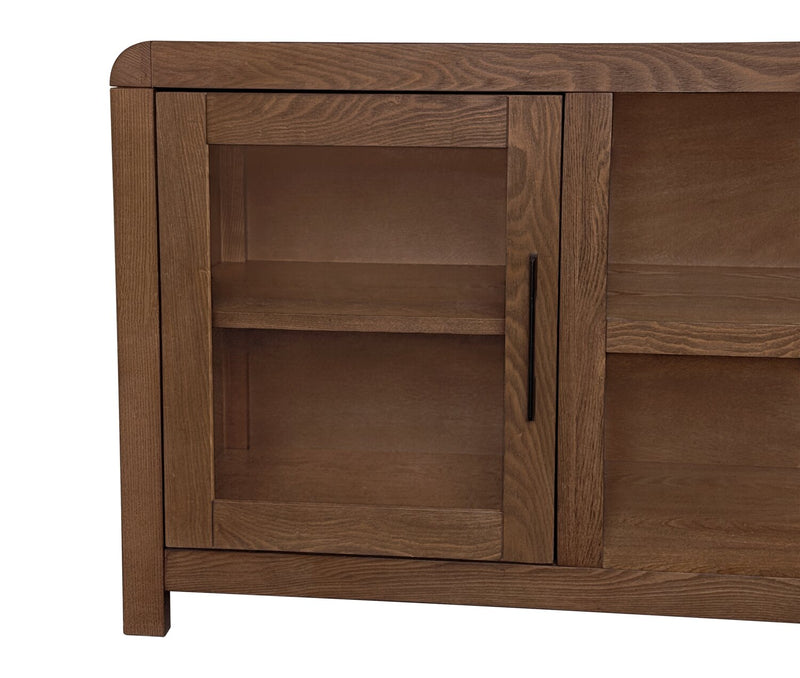 Garrison 72\" Modern TV Stand with Storage and Cable Management for TV’s up to 80\" – Dark Brown 