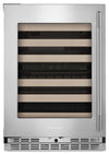 KitchenAid 24\" Undercounter Wine Cellar - PrintShield™ Stainless Steel - KUWL524SPS