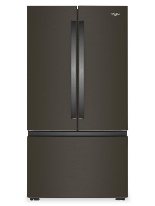 Whirlpool 36\" 24 Cu. Ft. True Counter Depth French Door Refrigerator – Black Stainless Steel - WRFC3036RV