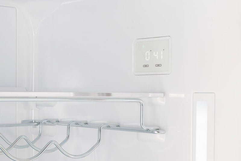 Unique Classic Retro 28\" 17 Cu Ft. Bottom Mount Refrigerator - Black - UNQ-455L B AC