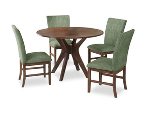 Rain 5-Piece Round Dining Set - Green