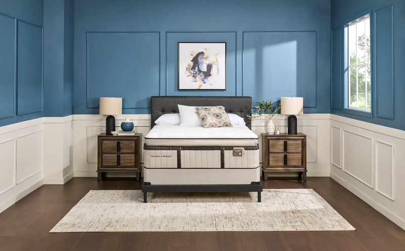 Stearns & Foster® Swansea Luxury Euro Pillowtop Full Mattress Set